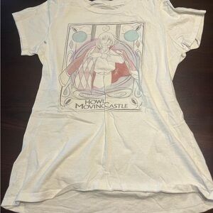 Her Universe White Short Sleeve Tee Graphic Design